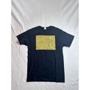 Fruit of the Loom Pioneer 10 Pulsar Voyager Black‎ Short Sleeve Shirt Mens S *